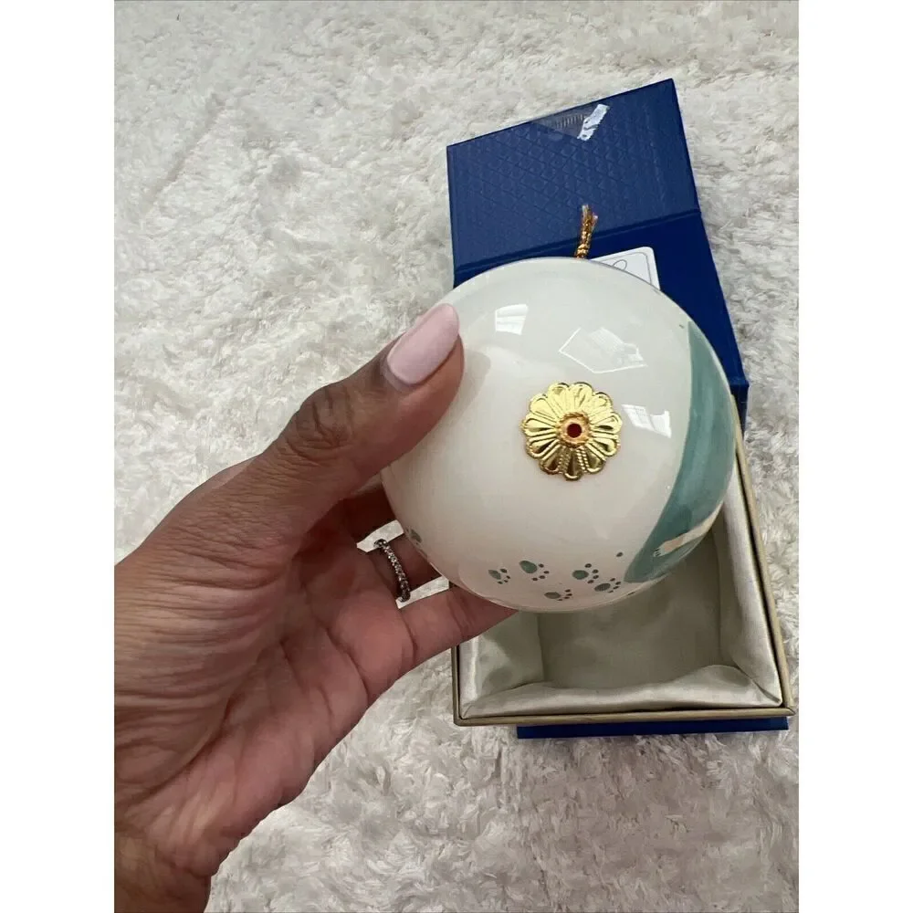 Li Bien Pier 1 Imports Christmas Ornament Let it Snow 2018 Dog Tree New In Box